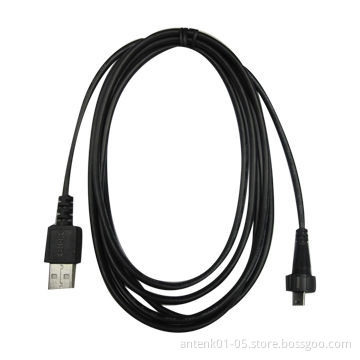 USB A male to mini USB cable, with waterproof ring, custom length, UL approval